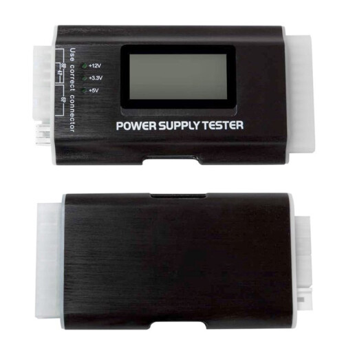 Diagnostic Tool for PC Power Supply Testing with LCD Screen for ATX, ITX, IDE, HDD, , and BTX 2