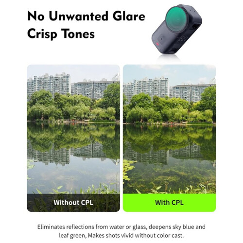 Professional Creator Filter Kit for   (CPL/ND16/ND64/Black Mist), 4-in-1 Bundle for Glare Control, Exposure