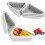 3PcsTriangular Silicone Cake Box, Mille Crepe Box, Sandwich, Reusable, Cake Packaging, Baking & Pastry Packaging Gray 6