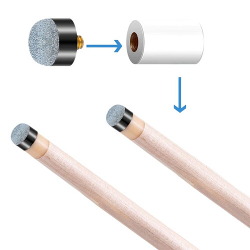 60Pcs Pieces 12 Mm/13 mm Billiard Pool Cue Stick Tips Screw  Tips Ferrules Replacement Billard Pool Accessories 1