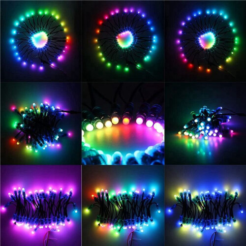 400Pc WS2811 RGB LED Pixels Light Individually Addressable 12mm Diffused Digital Full Color LED Pixel Module Light DC12V
