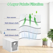 22 Pack Vacuum Dust Bags for QV 35A/Qrevo S5V/Saros 10/10R/Q Revo/Qrevo S/Qrevo Pro/Qrevo MaxV Vacuum Parts