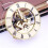 86mm Skeleton Clock Insert with Moving Gear Roman Numerals for DIY Quartz Clock Repair,for 86mm Clock Movement Replace 4