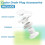 3Pack Replacement Drain Plug for  Coolers, 1 Inch Shaft, Includes Gasket and Drain Cap 3