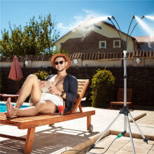 Standing Misters for Outside Patio, Adjustable Height 4.1 FT Stand Misting System for Cooling Outdoor, Portable Stand