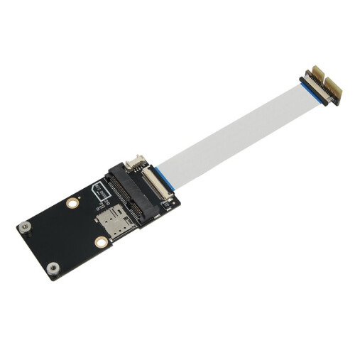 PCIE X1 to  PCI-E 3G/4G/LTE Module Network Card Extension Cable Wireless Network Card  PCI-E Riser Card Adapter 2