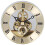 86mm Skeleton Clock Insert with Moving Gear Roman Numerals for DIY Quartz Clock Repair,for 86mm Clock Movement Replace 6