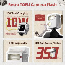 T1 Retro Flash M/AUTO Mode Universal Hot Shoe Jump Flash Off-Camera for
