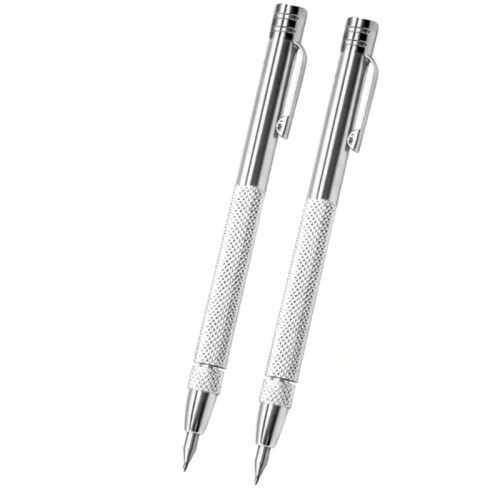 2 Pack Carbide Scriber with Magnet, Metal Scribe, with Extra 20 Replacement Marking Tip 1