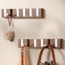 No Punching Hook Clothes and Bags Storage Rack Behind the Door Clothes Hook At the Bedroom Entrance Clothes Hangers