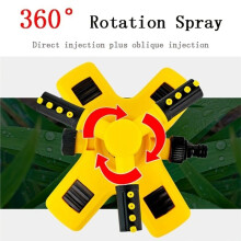 360 Degree Automatic Rotating Water Pipe Set Garden Lawn Sprinkler Yard Large Area Coverage Watering Irrigation Sprayer