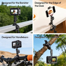 CO78 Claw Powerful Pea Pod Clamping Kit 3-Jaw High Stability with 1/4" Cold Shoe Mount for Outdoor Shot