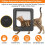 Cat Door with 3 Collar Sensor, RFID Cat Door Collar Activated with Remote Control, 4 Way Locking Black 1