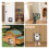 Cat Door with 3 Collar Sensor, RFID Cat Door Collar Activated with Remote Control, 4 Way Locking Black 7