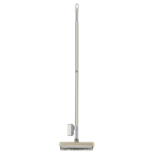 Bodenbürste mit Abzieher, Stahlgriff, 98 cm