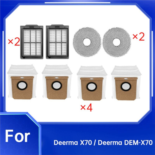 8 Pcs for  X70 / DEM-X70 Sweeping Accessories Mop Filter Dust Bags 1