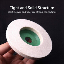 40Pcs 100Mm 4 Inch Wool Buffing Round Polishing Wheels Pads Polisher Wheels for Copper Iron&Aluminum Metal