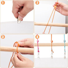12pcs Fabric Holders, with 12 Clips Adjustable Side Tensioners for Embroidery Frames Clamps Tool Supplies for Sewing