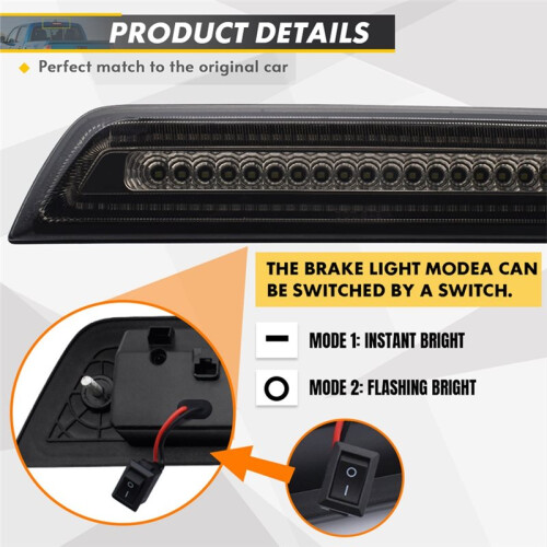 LED 3rd Brake Light High Mount Reverse Lamp for  Tacoma 2016 2017 2018 2019 2020 1
