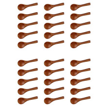 30 Stuks Kleine Houten Lepels Koffielepels met Korte Steel Keuken Koken Opscheplepels voor Ijs, Suiker, Honing, Etc
