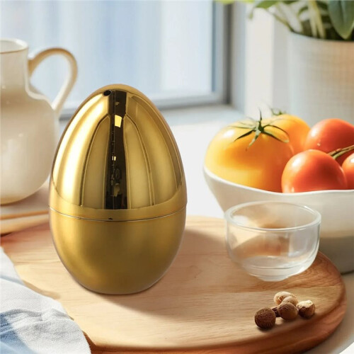 1pcs  Egg-Shaped Toothpick Jar Electroplating Plastic Toothpick Box Storage Box Ornaments Home Decoration 1