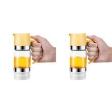 2X Honey Dispenser Jar, 10 Oz No Drip Glass Honey Dripper with Handle, Honey Syrup Dispenser for Bread, Coffee or Tea