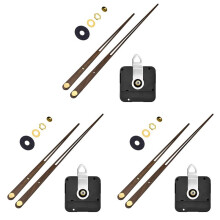 3X High Torque Clock Movement Mechanism Large Wall Quartz Clock Long Hands Walnut Wood DIY Repair Parts Replacement 28mm