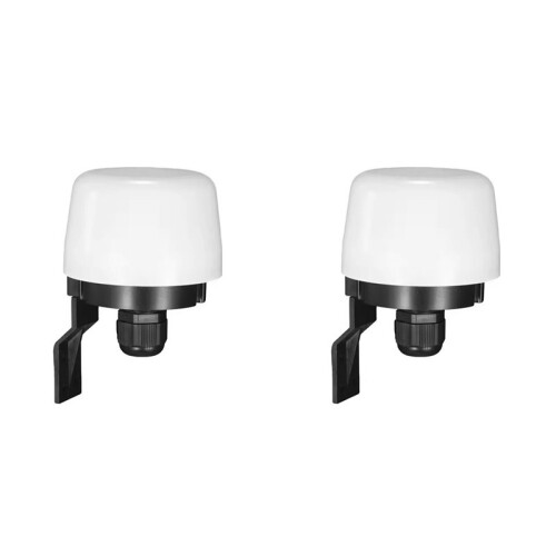 2X Fotocélula Automática con Sensor de Luz IP65, 220-240 V/CA 10 A, para Farolas
