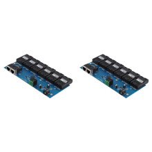 2X 100M PCBA-Board Glasfaser-Medienkonverter 2 RJ45 auf 6 SC-Optikanschlüsse 3A+3B- 20KM Ethernet-