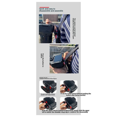 Camera Waist Belt Clip Quick Release Slide V Plate Fast  for  OSMO 360 DSLR Clamp Shoulder Strap Backpack 2
