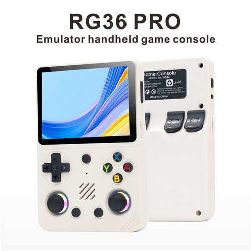 RG36PRO Handheld Game Console 3.5 Inch IPS Screen  Arcade RGB Light 3D Joystick Support 10+ Simulators Game Player B 1