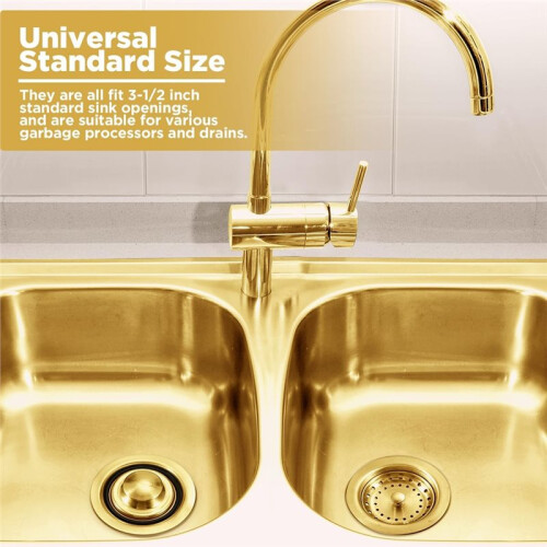 3-1/2 Inch Kitchen Sink Drain Strainer Assembly Garbage Disposal Flange Stopper Plug Garbage Disposal  Guard 2