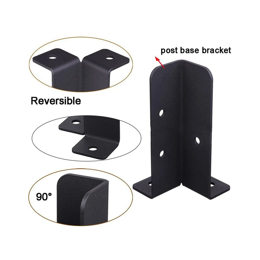 8Pcs Adjustable Deck Post Anchor Base Brackets Fence For Pergola Fence Railing Mailbox Pavilion Garden Tool 4713997643018