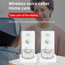 4X Intercoms Wireless for Home Voice Bidirectional Caller Ultra Long Distance Wireless Voice Interphone Elderly Caller
