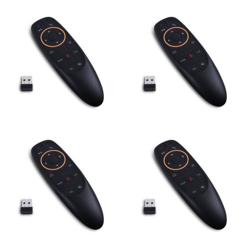 4X G10S Air Mouse Voice Remote Control 2.4G USB Receiver for Android TV BOX PC Gyro Sensing  Wireless  Remote