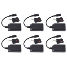 6X Tragbarer 3-Pin-XLR-Funkfernbedienungsempfänger für Rauchnebelmaschine, DJ-Bühnenempfänger, Nebelgerät, 400 W, 900 W, 1500 W