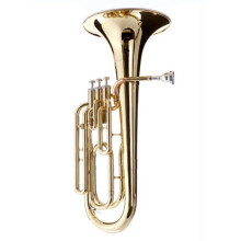 Student Baritone Horn 3 Valve Lacquered Gold Finish for Beginners and School Band