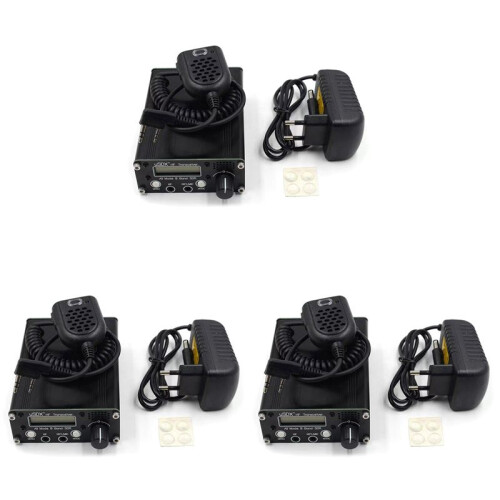 3X USDR USDX+ V2 8-Band SDR Transceiver  SSB QRP LCD with Display Speaker Microphone  Transceiver with EU Plug