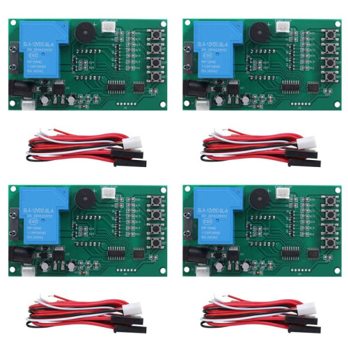 4X Four Digits  Control Minute Timer Board Arcade Game Coin Acceptor Selector Pump Water Washing Machine