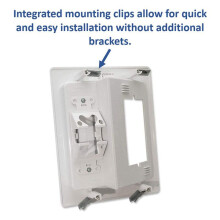 3X Recessed Outlet Box in Wall Cable Management Kit 15A 125V Hide TV Power Cables & Low Voltage Wires Behind the Wall