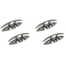 4PCS 316 Stainless Steel Folding Cleats Pull Flip Folding Cleat 5 Inch Manufactures Heavy Duty Marine Hardware