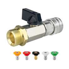 High Pressure Wash Valve Kit 1/4" Quick Connector for AQT, GERNI,Nilfisk Hose Direct Connect