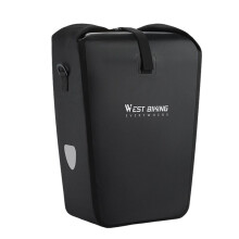 WEST BIKING Waterproof Bicycle Rear Bag 25L Large Capacity Luggage Rack Side Bag Expandable Cycling Travel Bag Men Shoulder Bag