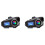 2X Q58-Max Motorcycle Helmet Intercom  Headset MP3 Music Sharing 2 People 500M Intercom(Hard Wire) 1