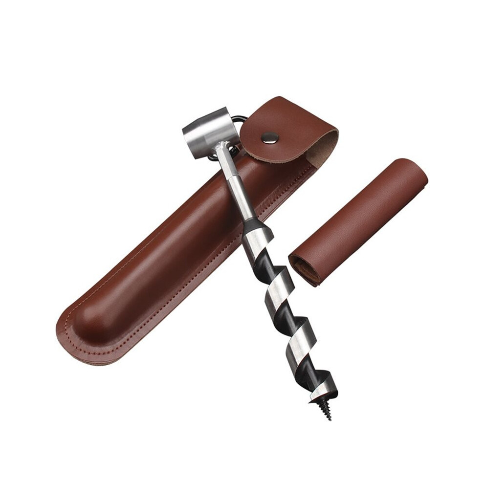 Enhanced Tools 10'' Hand Auger Wood Drill, Settlers Wrench For Efficient Drilling Outdoor Survival Gear 4713740781059