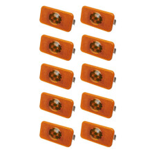 10 Pezzi 24V Car Truck LED Side Light Indicatore Luminoso Ambra 4 LED per Trucks FM/FH