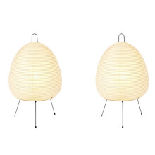 2X Japanese Rice Paper Lantern LED Table Lamp Living Room Bedroom Bedside Study Hotel Homestay Tripod Floor Lamp,US Plug