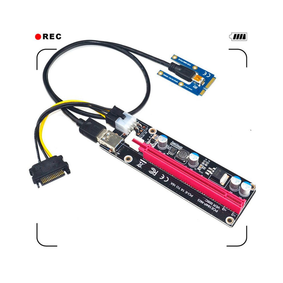 5X Pcie To Pci Express 16X Riser For Laptop External Card Gdc Btc Miner Mpcie To Pci-E Slot Mining Card 6033556467946