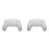 2X Bottom Back Shell Non-Slip Rear Housing Game Improvement Replacement Parts for PS5 Controller White 1