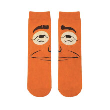 1 Pair Funny Expression Socks Trendy Funny Abstract Eyes Skateboard Socks for Everyday Wear A